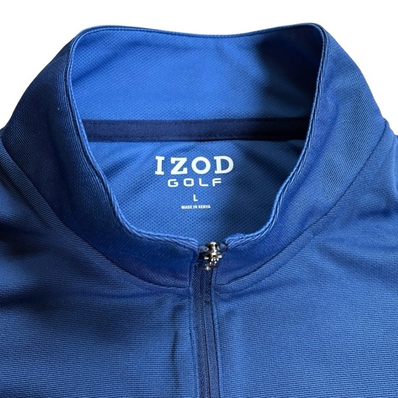Izod Golf Men’s 1/4 Zip Pullover Long Sleeve Top, size Large - Picture 7 of 10